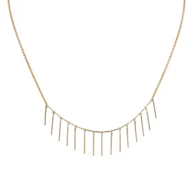 Helen Chain & Quill "Smile" Necklace