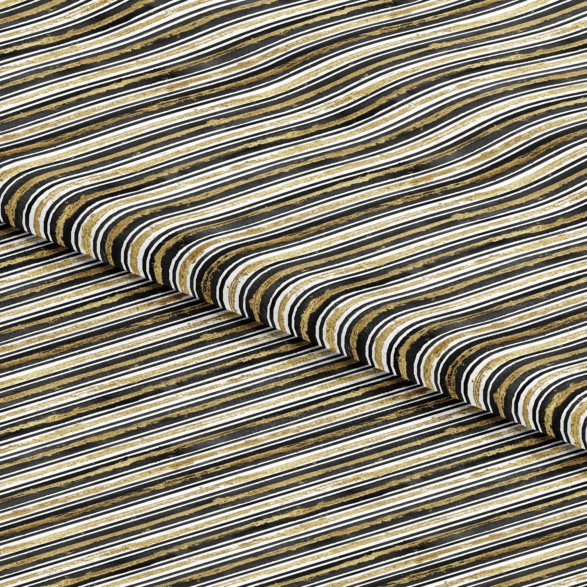 Hemploom - Bohemian Hemp Shirt in Gold Print