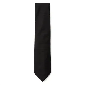 HENRY SARTORIAL 3 Fold Zeus Collection Tie BLACK