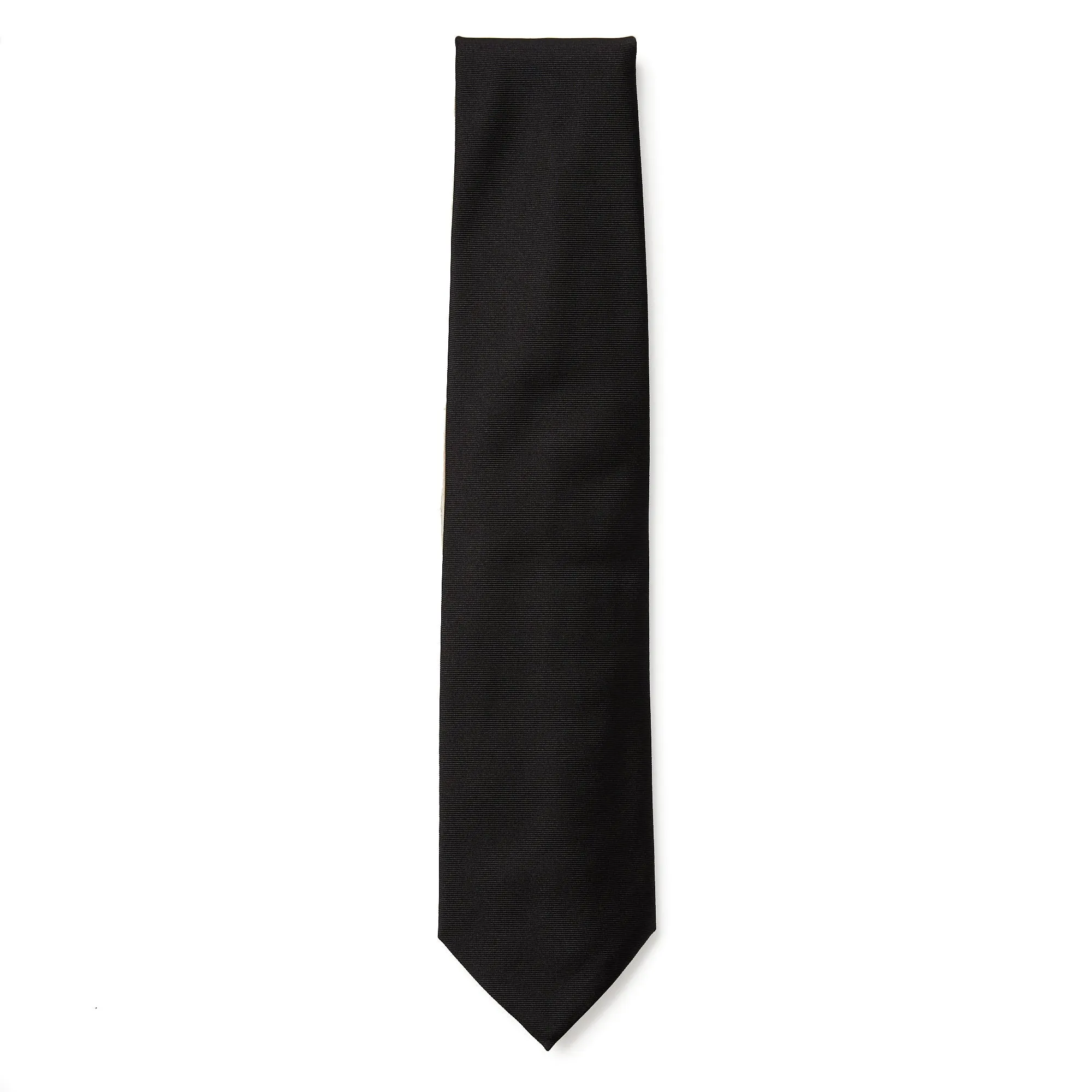 HENRY SARTORIAL 3 Fold Zeus Collection Tie BLACK