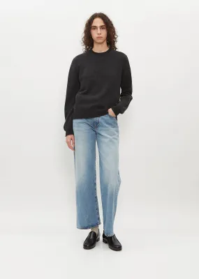 Hepburn Boyfriend Crew Sweater — Charred Grey