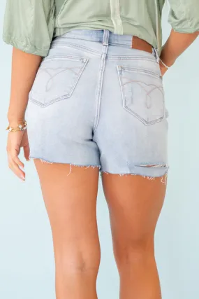 Herby Ripped High Rise Shorts