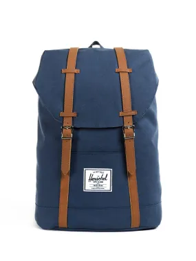 Herschel Retreat Backpack 600D Poly Navy Tan 19.5L