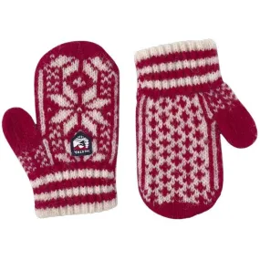 Hestra Kids Nordic Mitt Red Off White