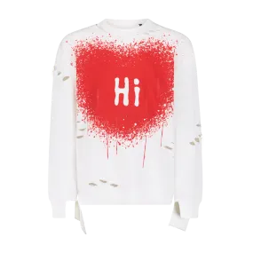 HI. BYE. CREWNECK