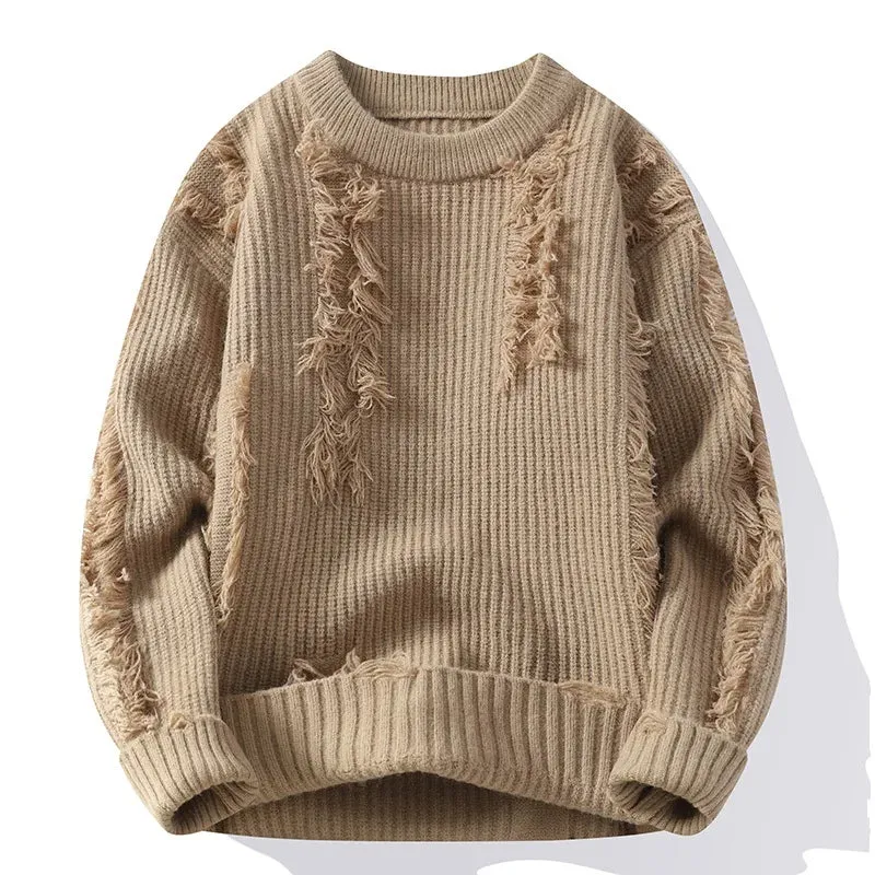 High End Thick Warm Ripped Jumper
