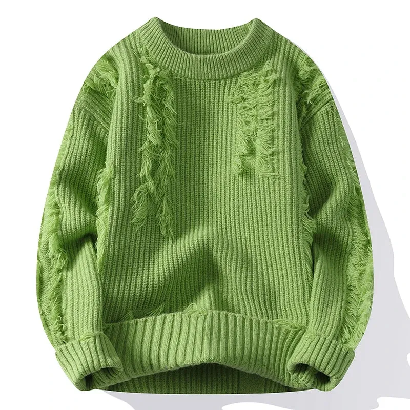 High End Thick Warm Ripped Jumper