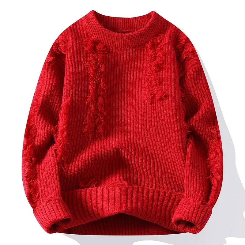 High End Thick Warm Ripped Jumper