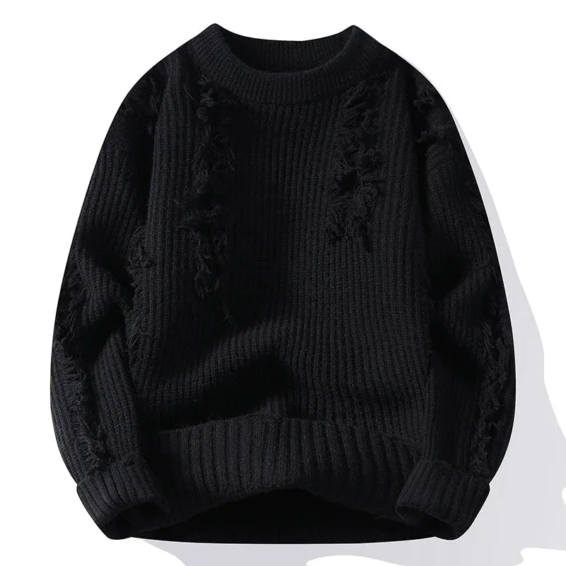 High End Thick Warm Ripped Jumper
