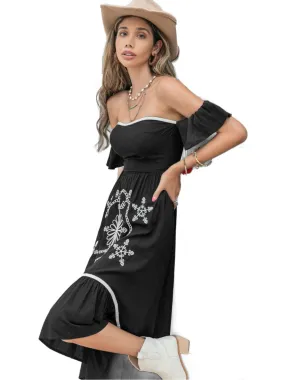 High-Low Off-Shoulder Dress