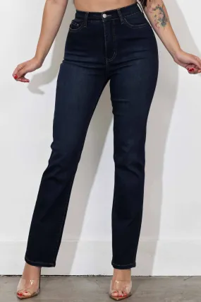 High-Rise Slim Straight With Shaper