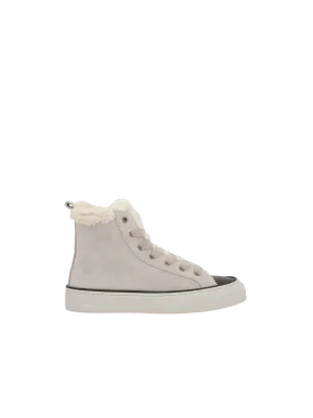 High-Top Suede Sneakers