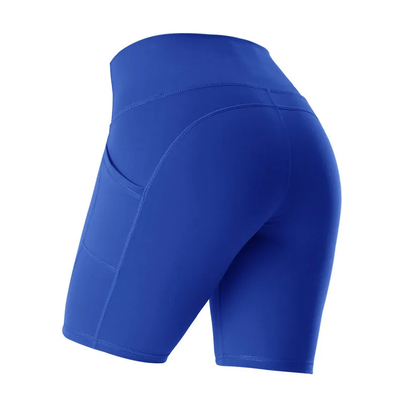 High Waist Fitness Gym Short Leggings With Pockets - GlamzLife