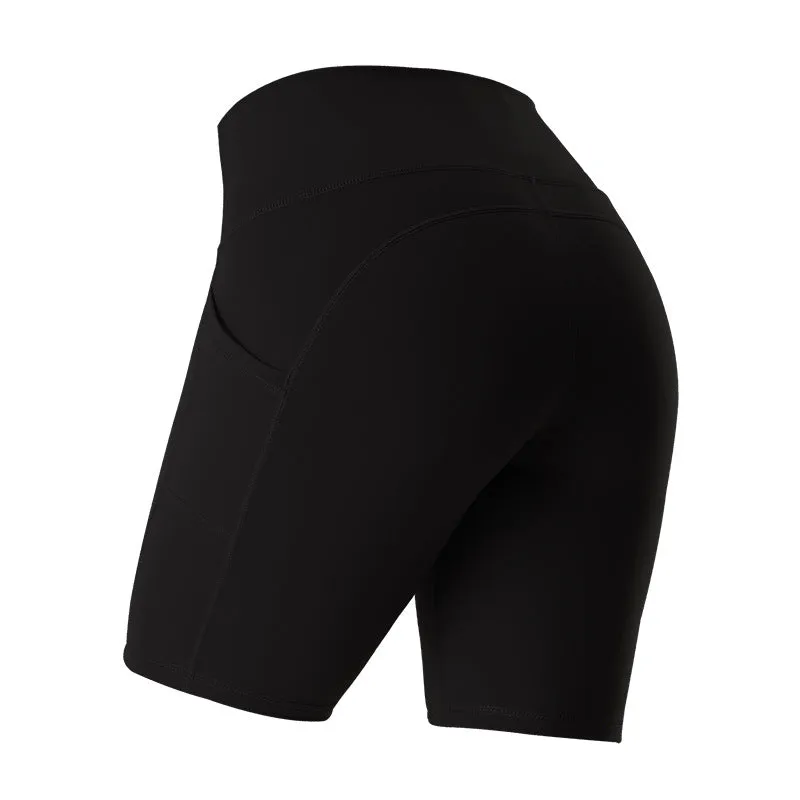 High Waist Fitness Gym Short Leggings With Pockets - GlamzLife