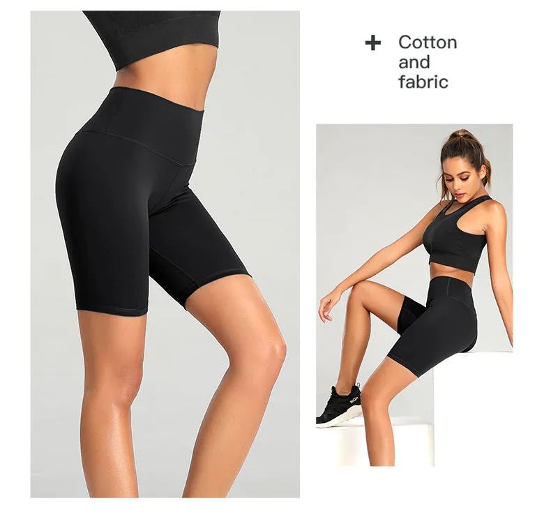 High Waist Fitness Gym Short Leggings With Pockets - GlamzLife