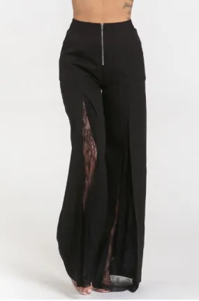 High Waist Open Lace Pants