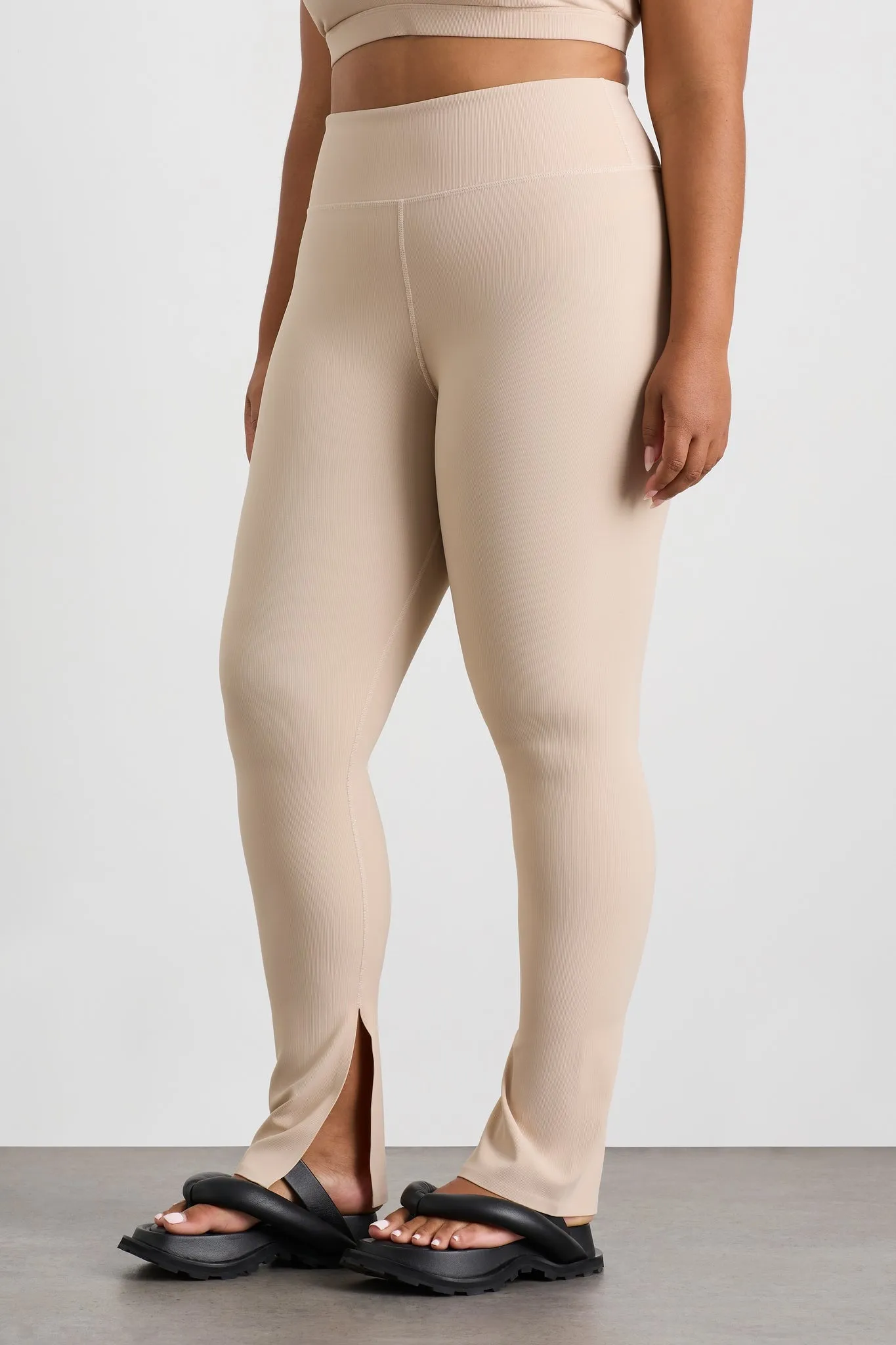 High Waist Split Hem Legging 205