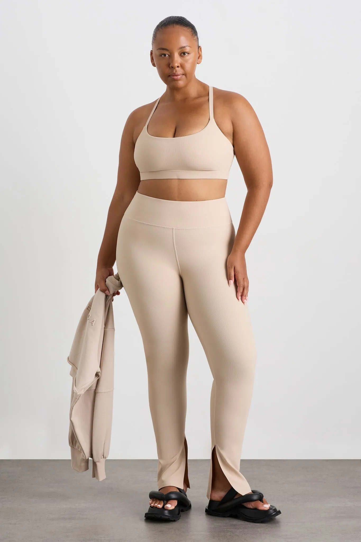 High Waist Split Hem Legging 205
