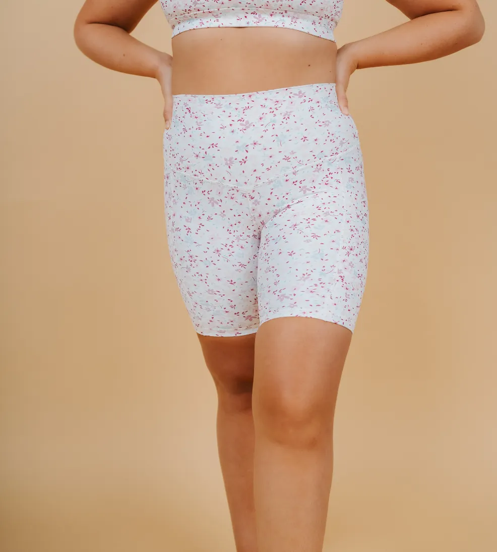 High Waisted Bike Shorts - Maya Sakura