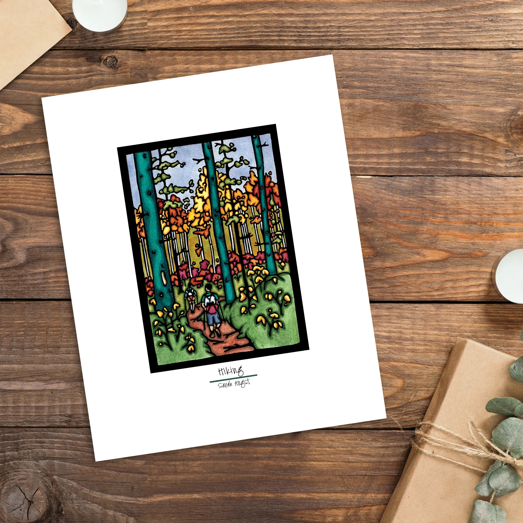 Hiking - Simple Giclee Print