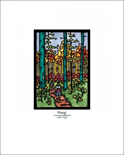 Hiking - Simple Giclee Print