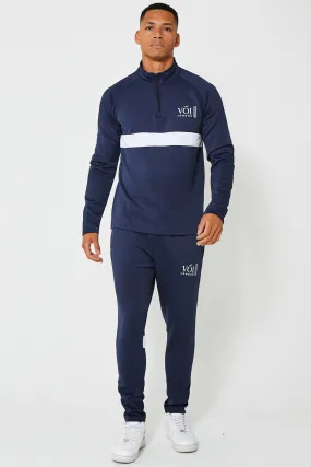Hill Street Poly Tracksuit - Navy