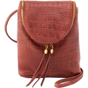 Hobo Fern Brandy Soft Croc Leather