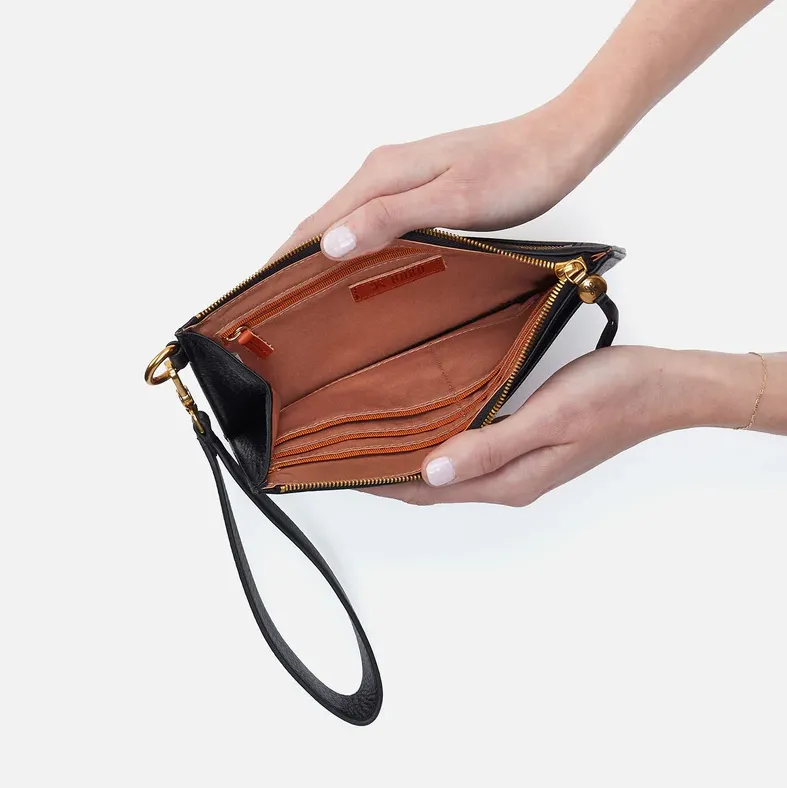 Hobo Hart Wristlet in Black