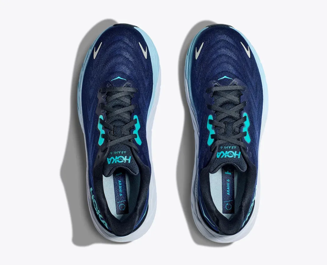 Hoka Mens Arahi 6 Wide - Outer Space/Bellwether Blue (1123194-OSBB)
