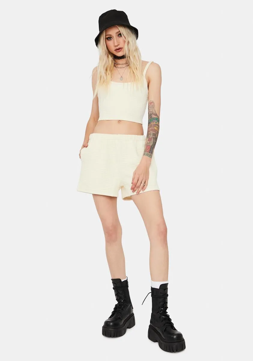 Hold My Hand Quilted Crop Tank & Shorts Set