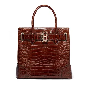 Holland Cooper Brompton Tote - Tan Croc