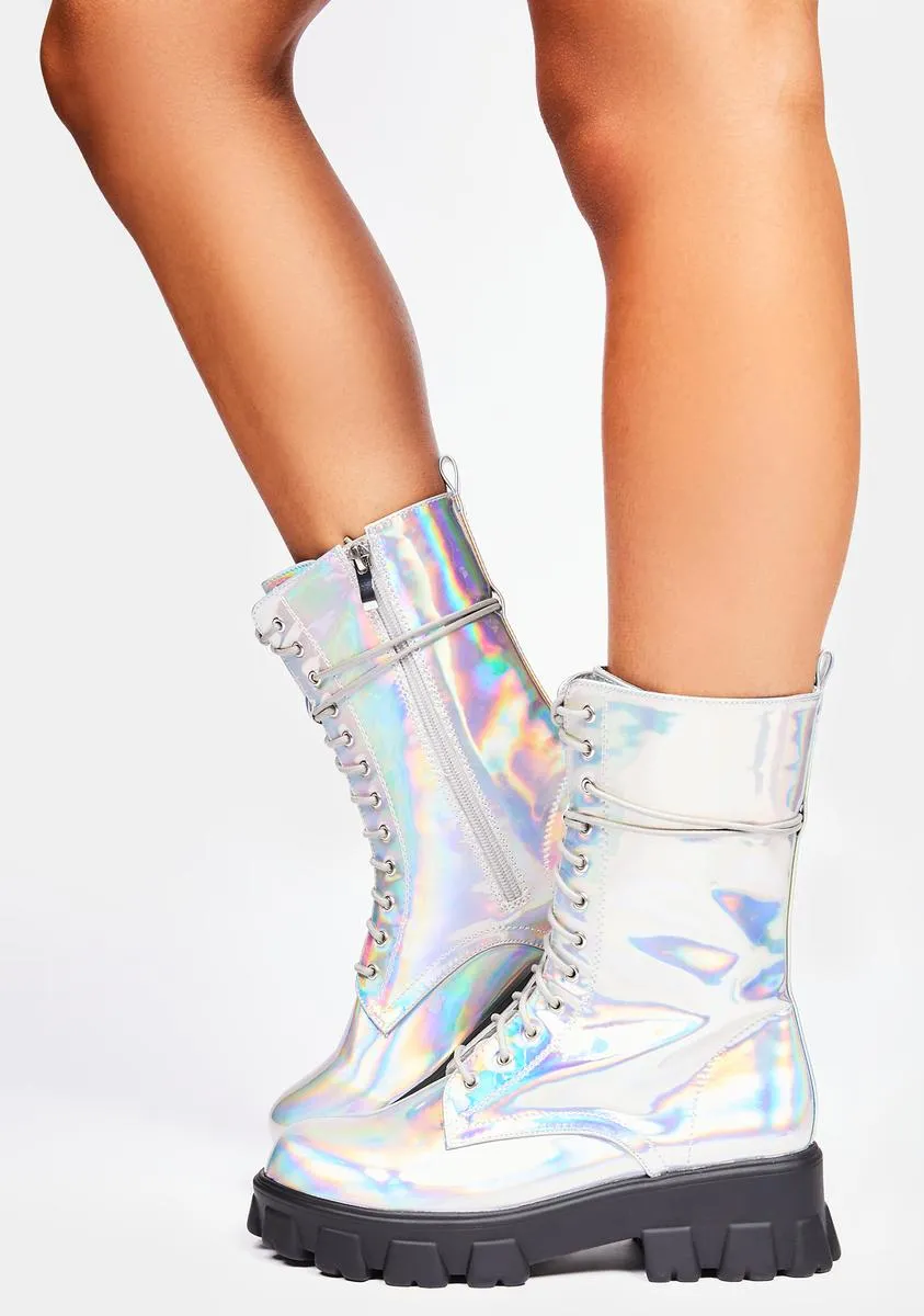Holo Take A Hike Combat Boots