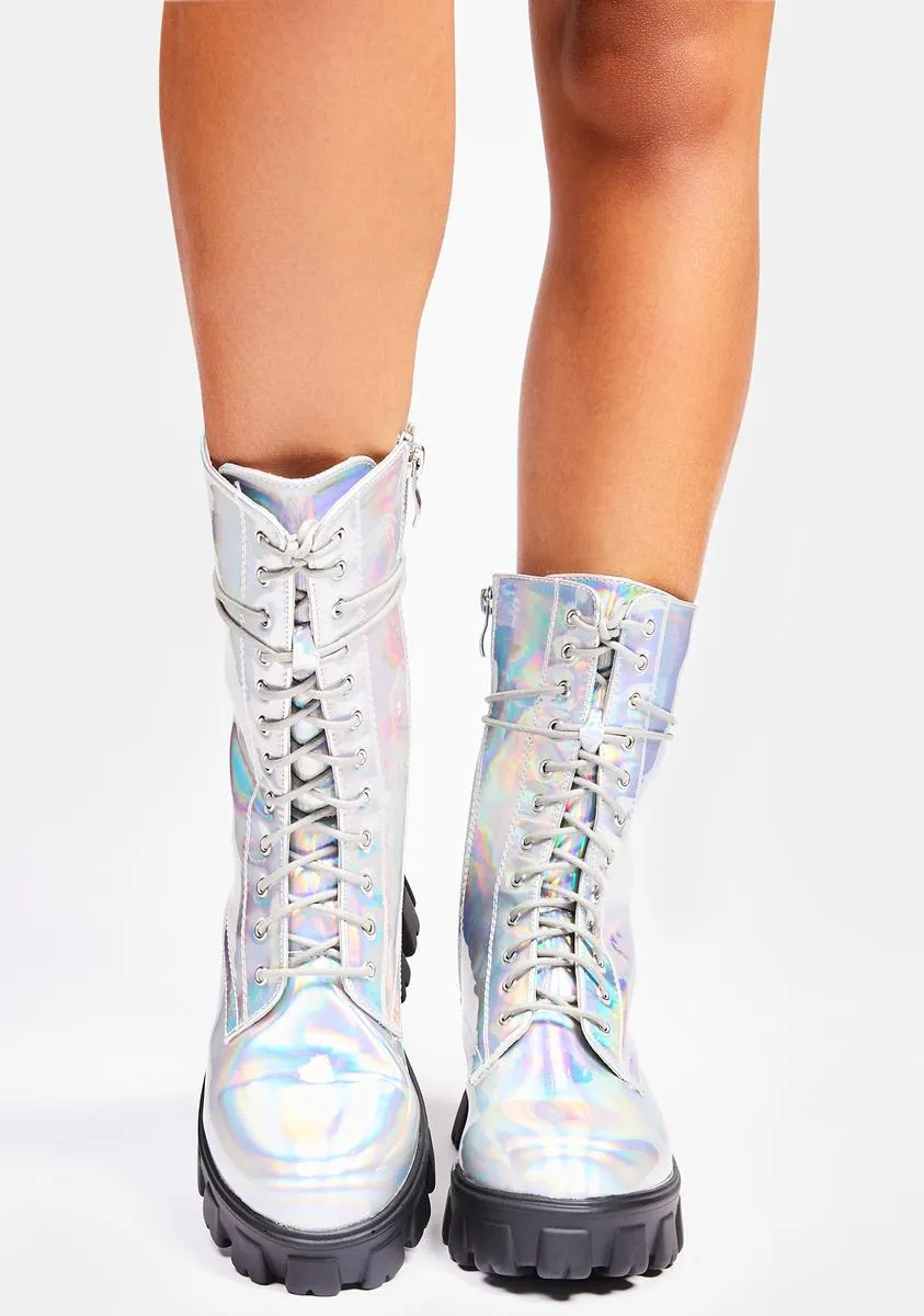 Holo Take A Hike Combat Boots