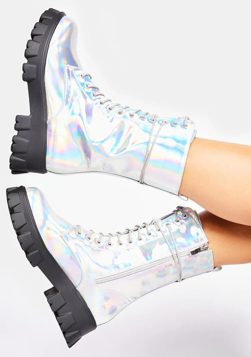 Holo Take A Hike Combat Boots