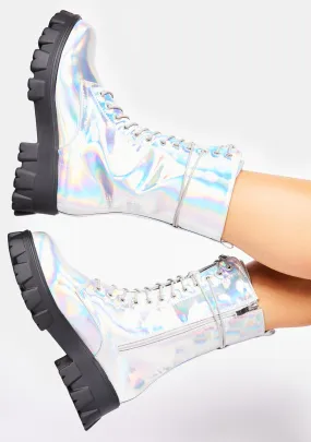 Holo Take A Hike Combat Boots