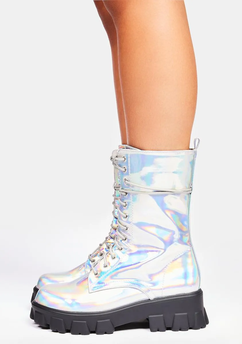 Holo Take A Hike Combat Boots