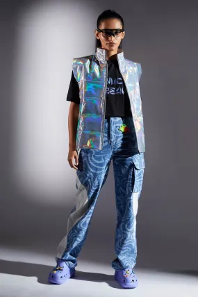 Holographic Metallic Gilet