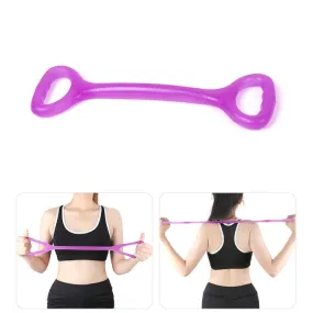 Home Workout Fitness Yoga Pull Rope Arm Back Puller(Purple)