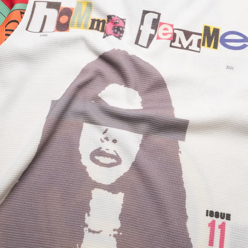 Homme Femme Ransom Thermal L/S Tee - White