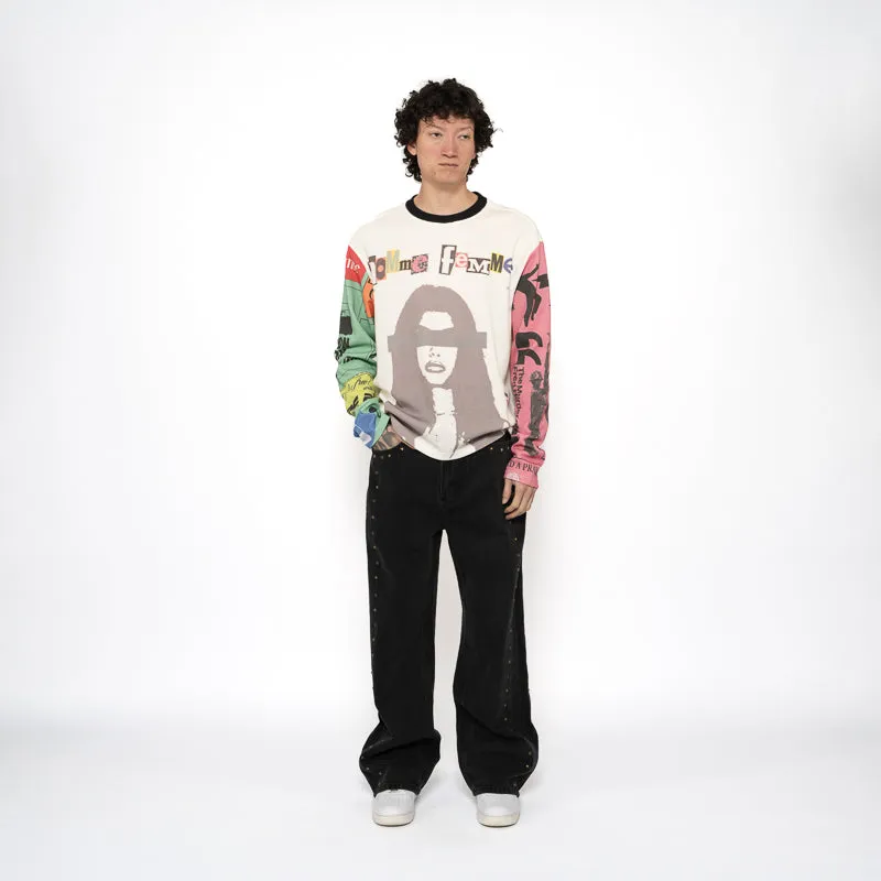 Homme Femme Ransom Thermal L/S Tee - White