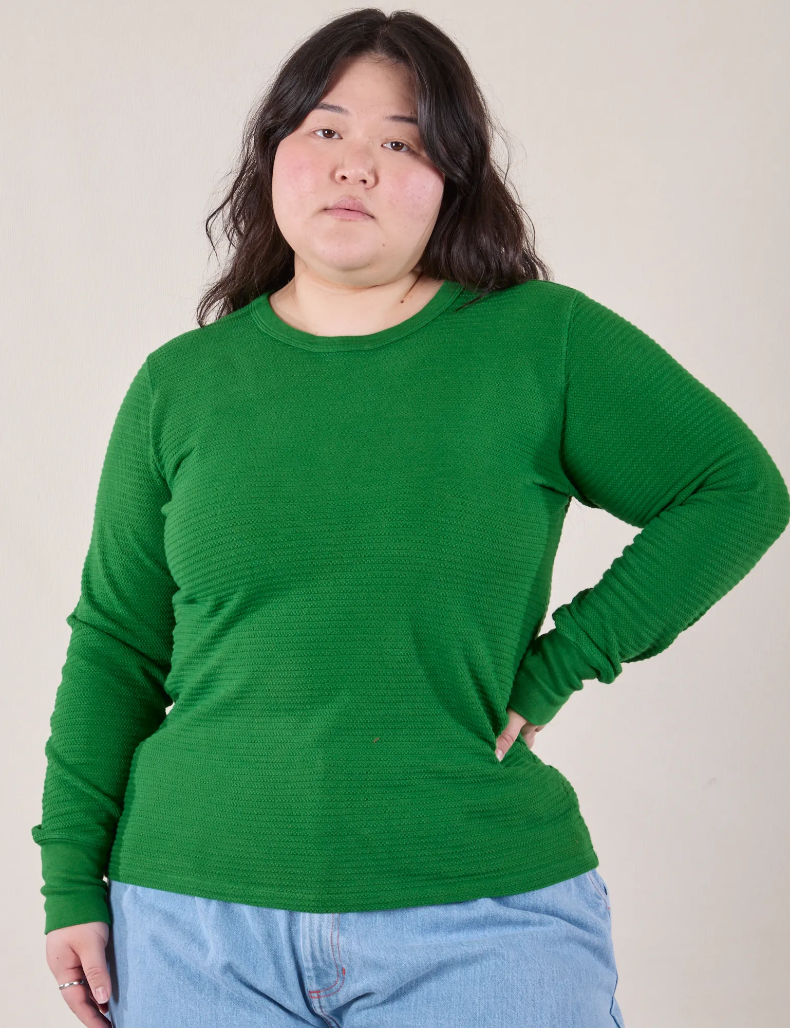 Honeycomb Thermal - Forest Green