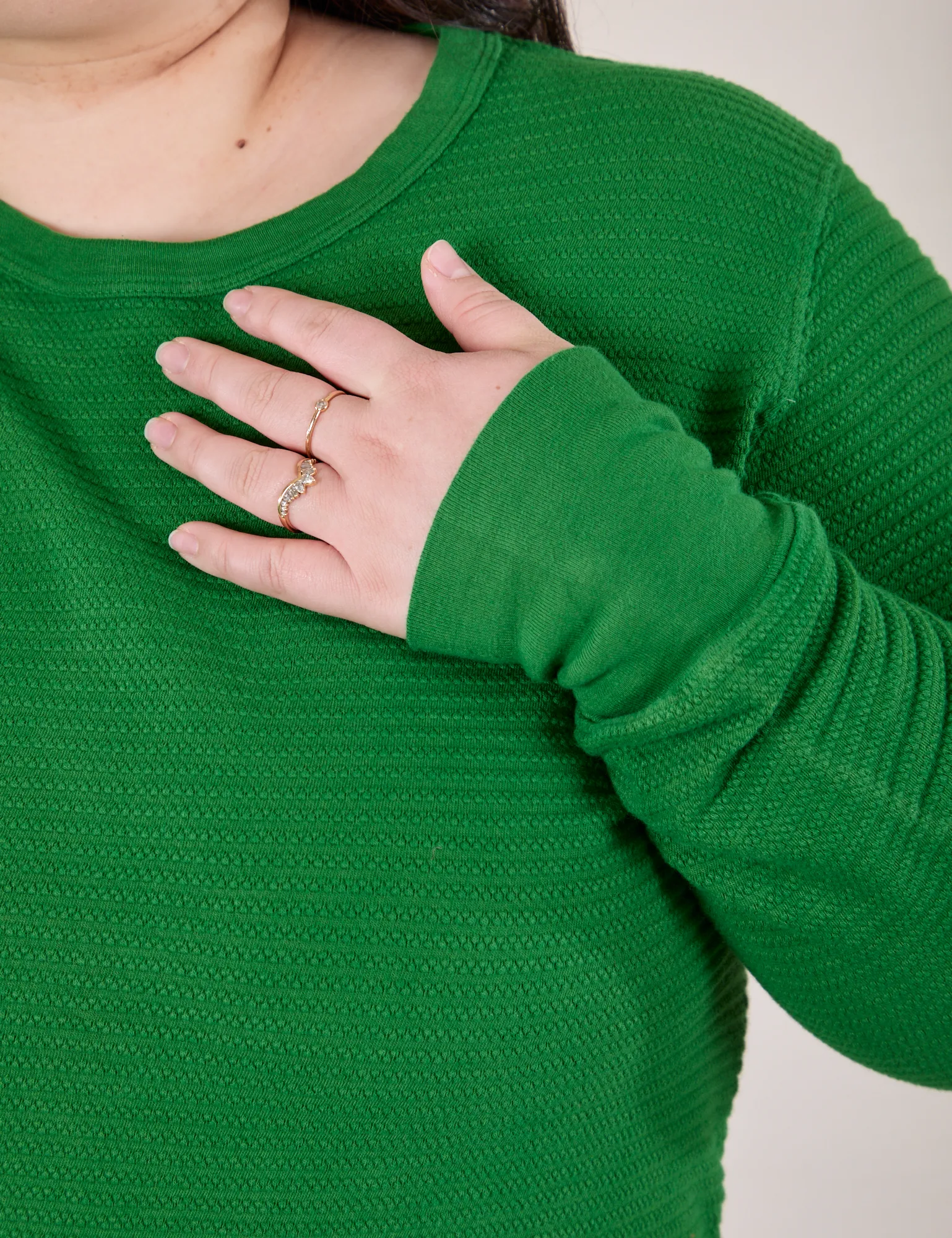 Honeycomb Thermal - Forest Green