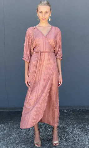 HOSS Rouge Knit Wrap Dress