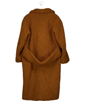 House of CB Brown Fur Trench Coat UK S