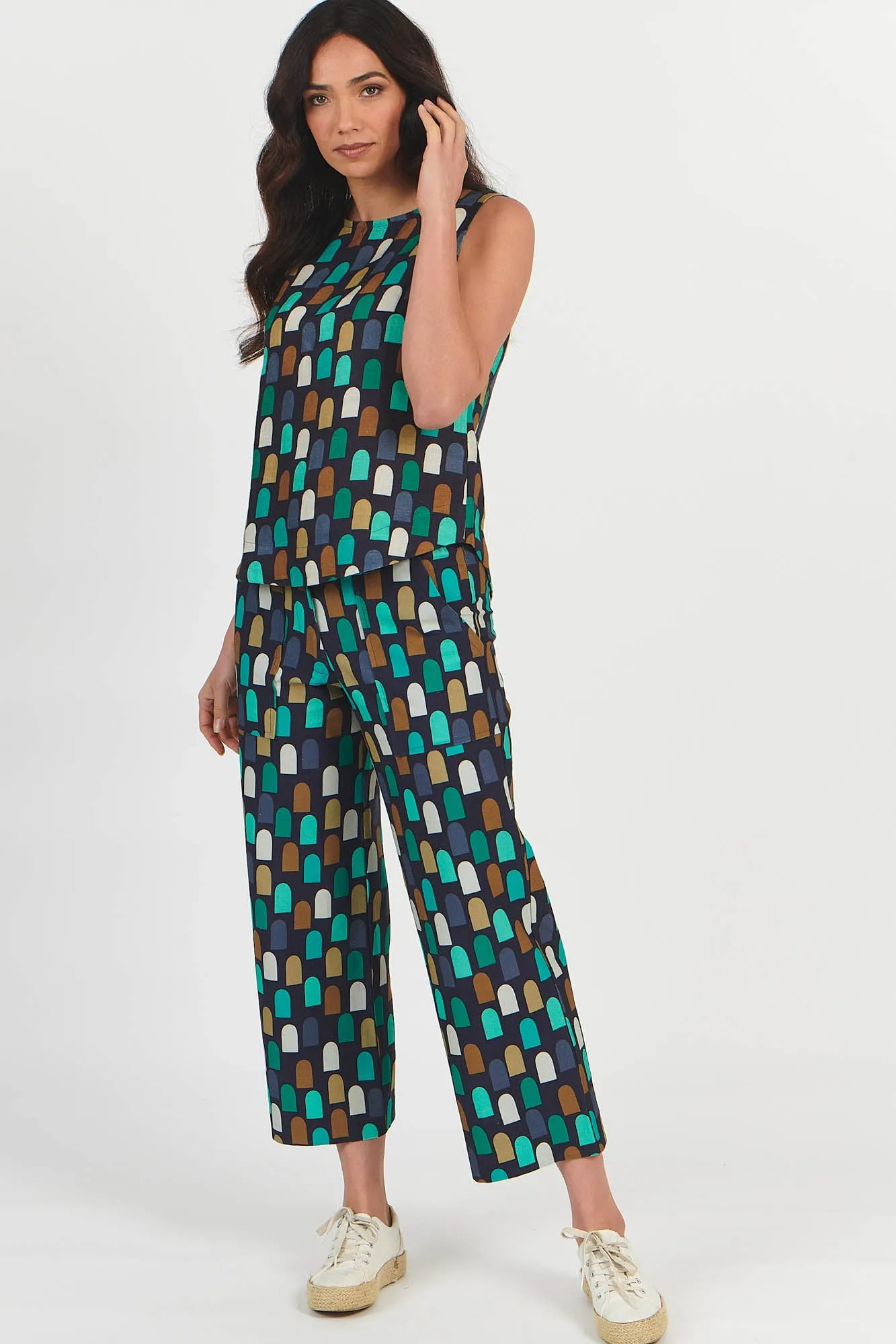 Hudson Jeans Green Geo
