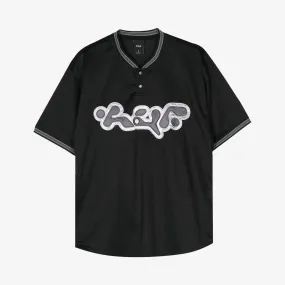 HUF | HALFTIME HENLEY JERSEY  { BLACK
