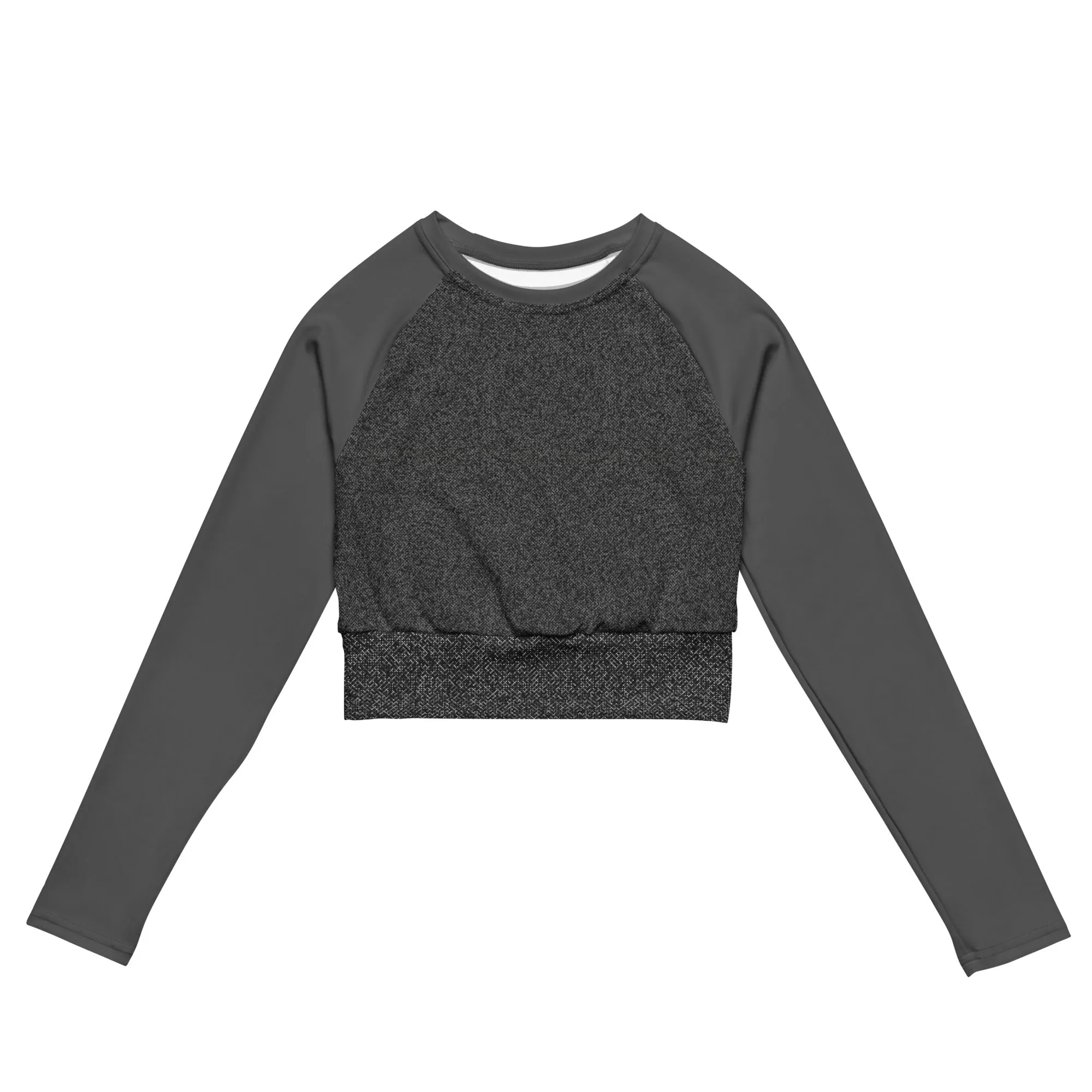 Humble Sportswear™ Pattens Grey Compression Crop Top