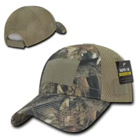 Hybricam Camouflage Tactical Hunting Air Mesh Pre Curved Bill Patch Caps Hats