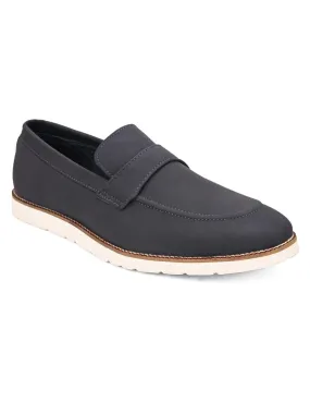 Hydes N Hues Men Blue Slip-On Casual Shoes
