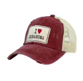 I Heart Grandma Kid's Cap